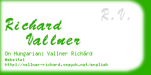richard vallner business card