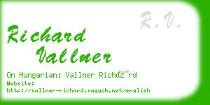 richard vallner business card